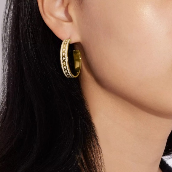 Coach Hoop Earrings - Picture 9 of 9